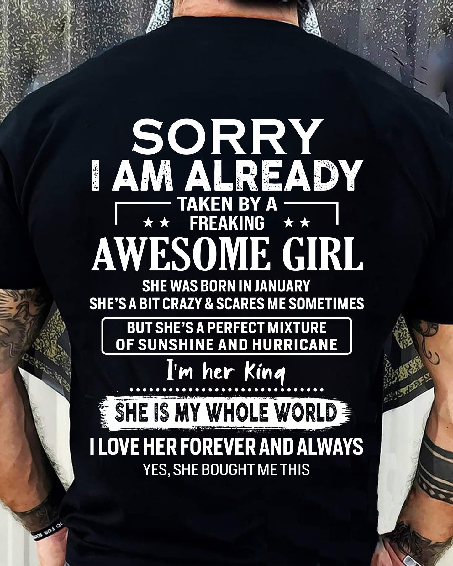 January Girl - The perfect gift for your boyfriend - (SKU07-SUNSHINE-01) - SUN01