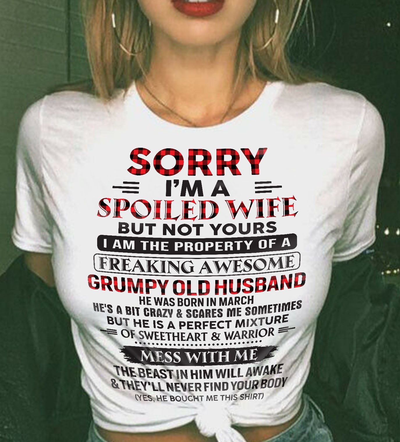 March - Awesome grumpy old husband - Perfect gift for your wife (SKU04-75-03)