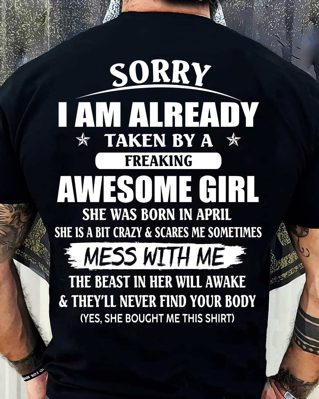 April - The special gift for your boyfriend, husband - (SORRY-GIRLS) - SUN04