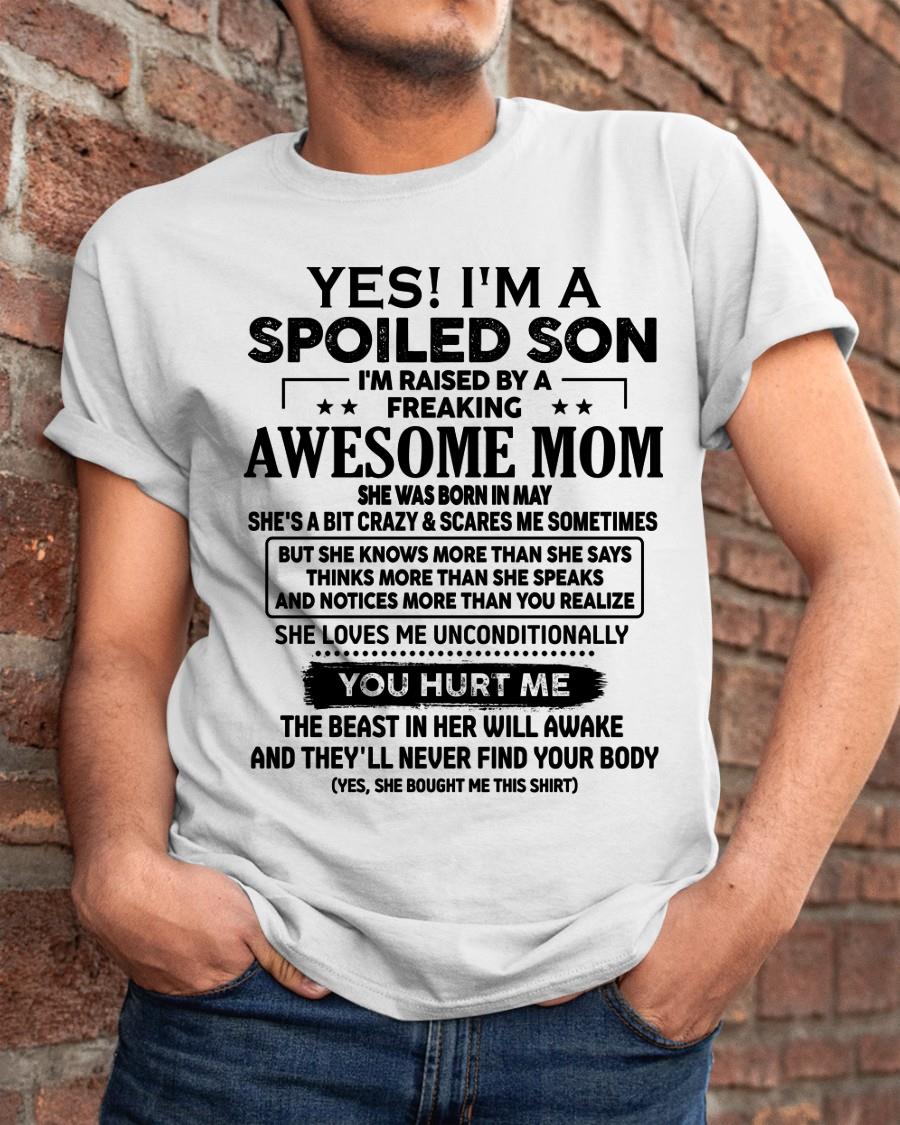 May - Awesome Mom - Perfect Gift For Your Son - (SKU-SON-N-05) - SUN05