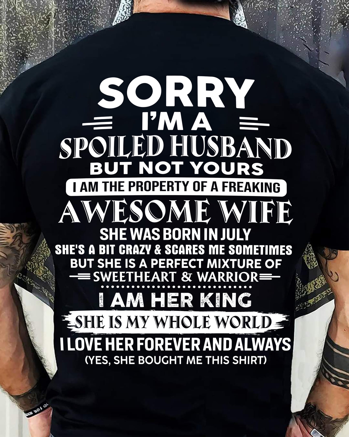 July - Awesome Wife - Perfect Gift For Your Husband (SKU10-102-07)