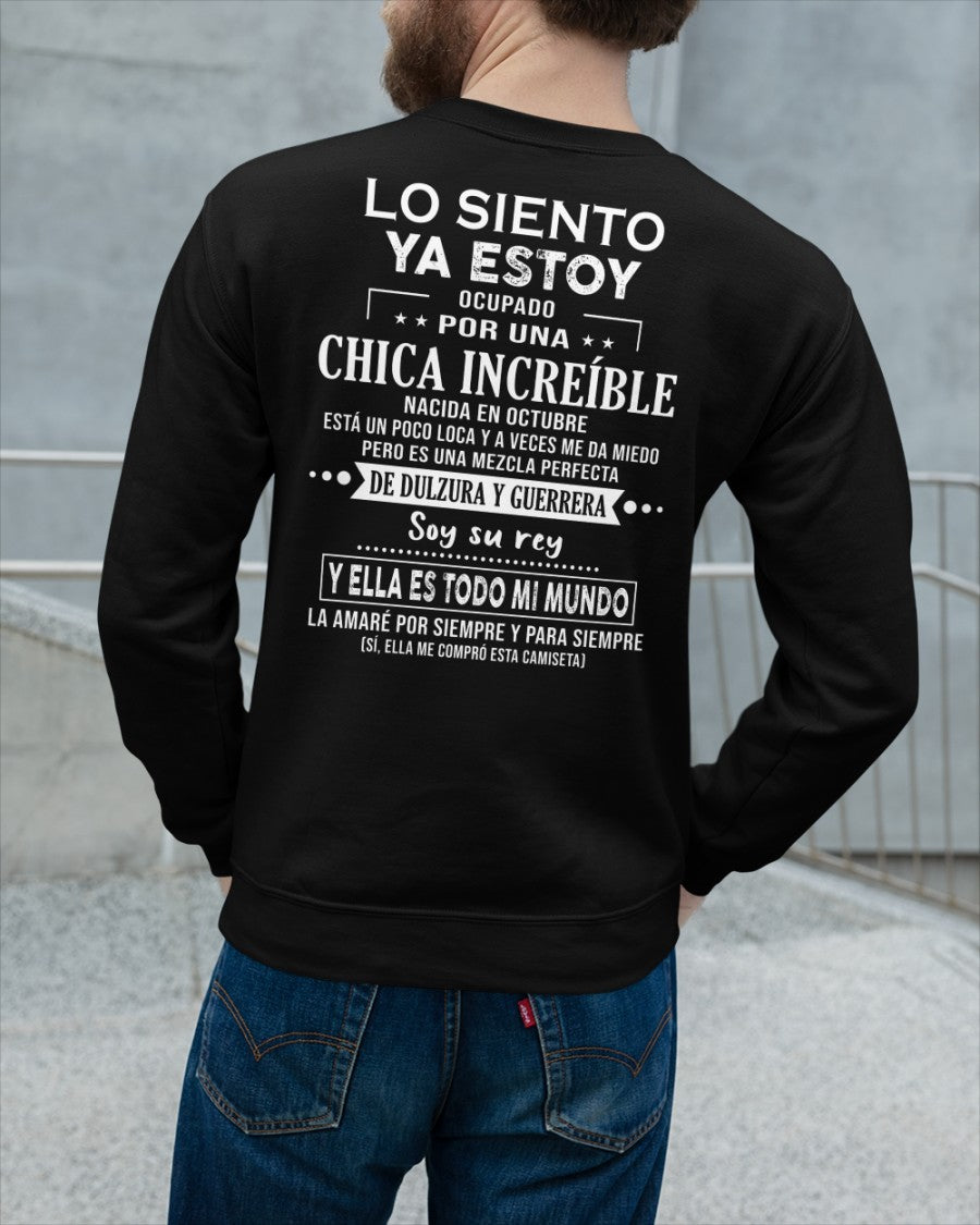 Lo siento chicas, ya estoy pillado - Mi novia está un poco loca y es adorable - Regalo especial para tu novio o esposo - (SKU04-156-10) - SUN10