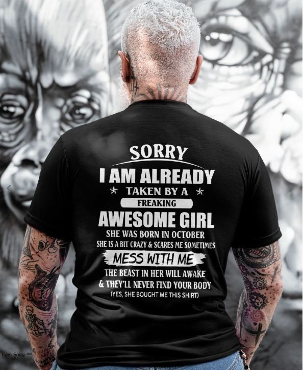 October - The special gift for your boyfriend, husband - (SORRY-GIRLS) - SUN10