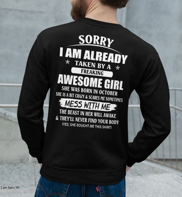 October - The special gift for your boyfriend, husband - (SORRY-GIRLS) - SUN10