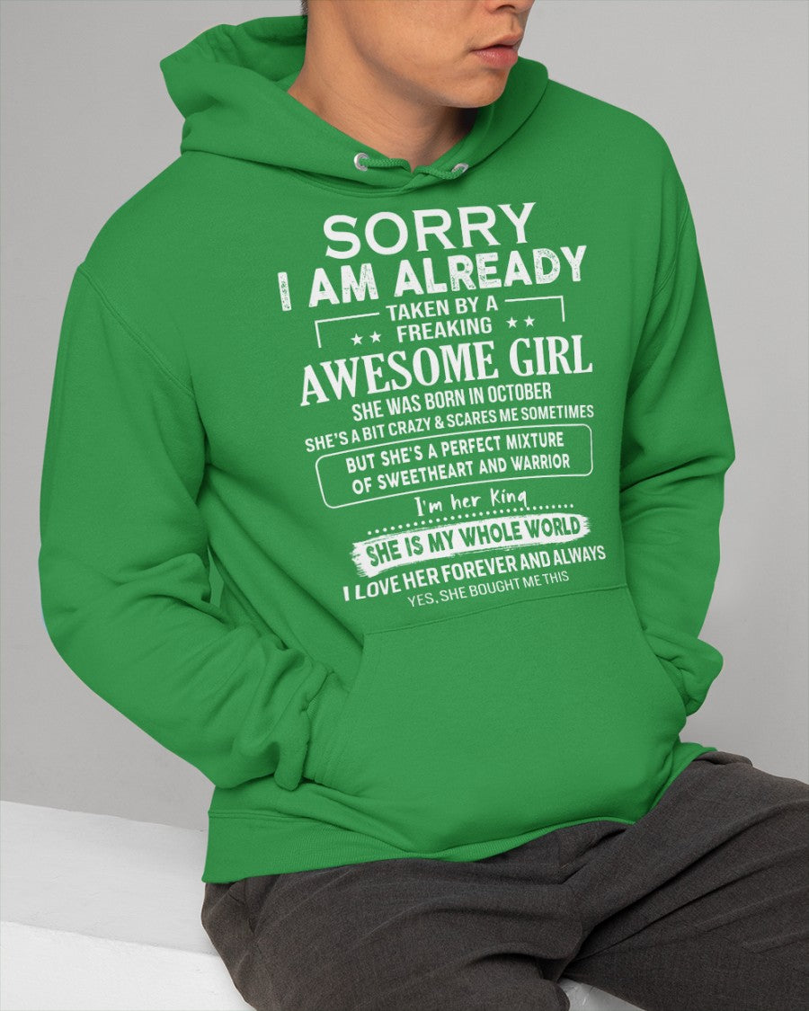 October - Awesome girl - Perfect gift for your boyfriend - (SKU06-69-10) - SUN10