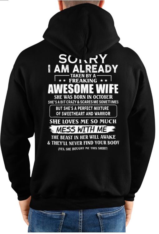 Awesome wife October - Perfect gift for your husband - SUN10 (SKU68-86-10)