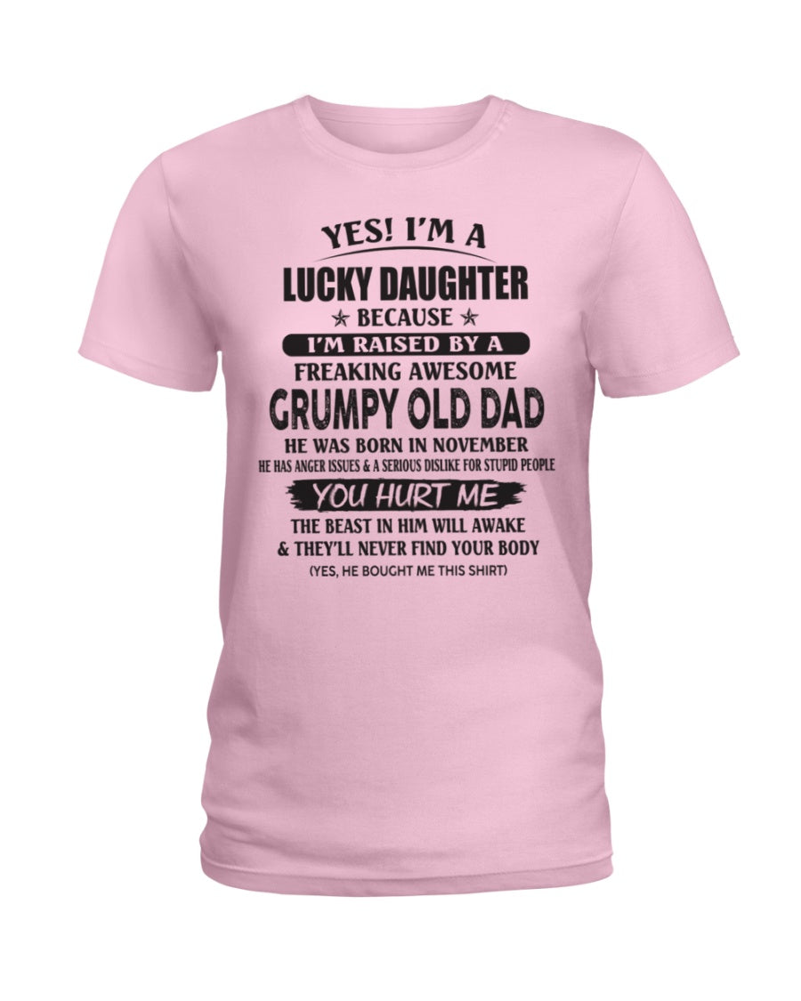 November - Yes! I'm a Lucky Daughter - The perfect gift for your daughter - (SKU07-85-11) - SUN11