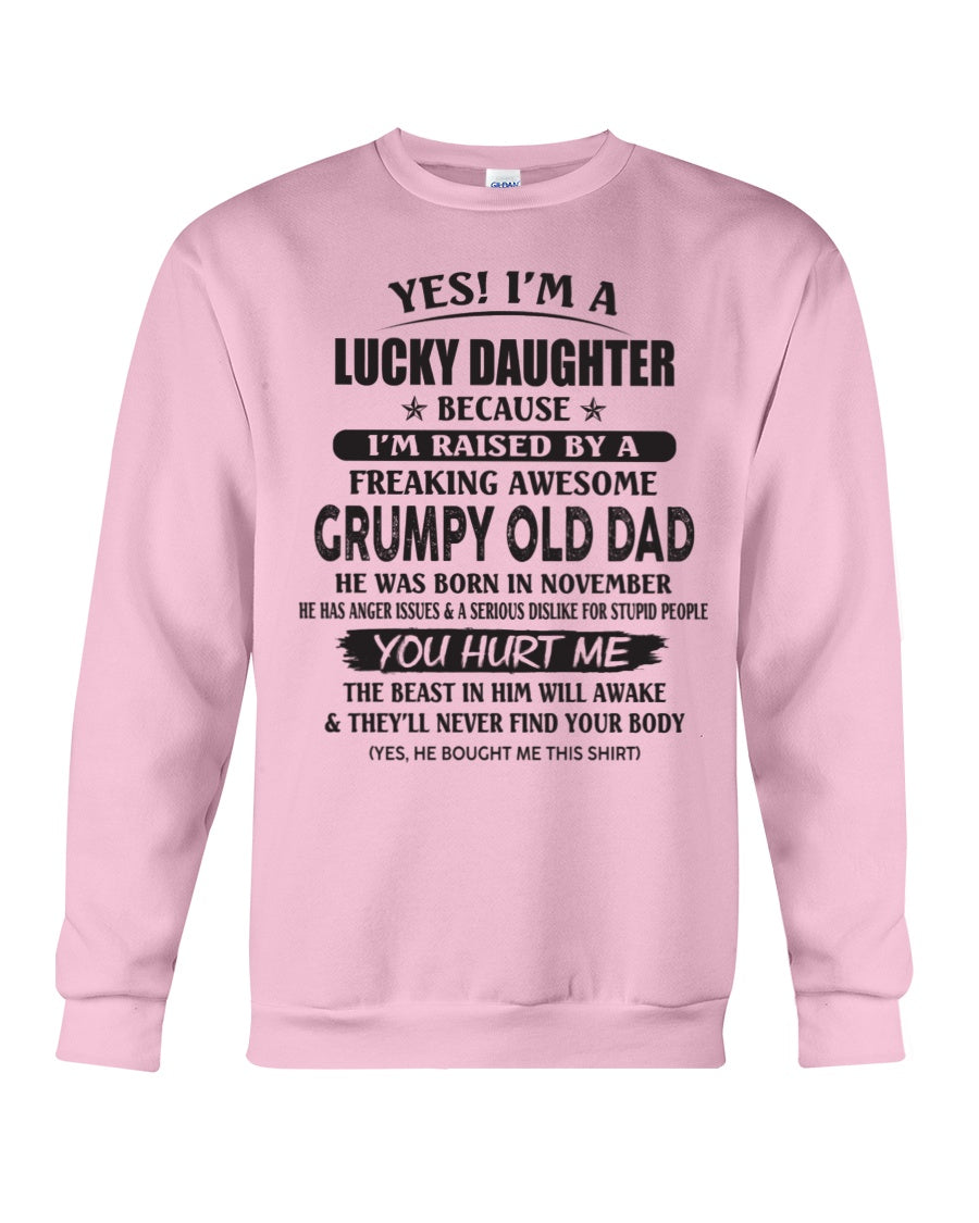 November - Yes! I'm a Lucky Daughter - The perfect gift for your daughter - (SKU07-85-11) - SUN11