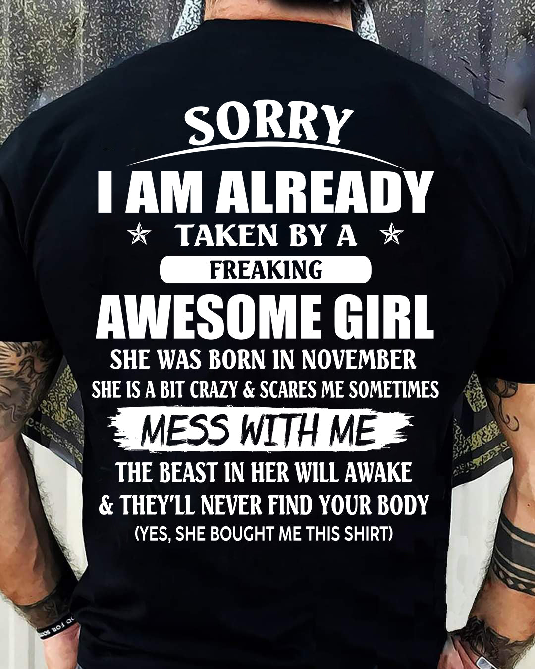 November - The special gift for your boyfriend, husband - (SORRY-GIRLS) - SUN11