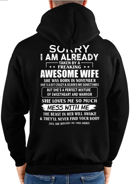 Awesome wife November - Perfect gift for your husband - SUN11 (SKU68-86-11)