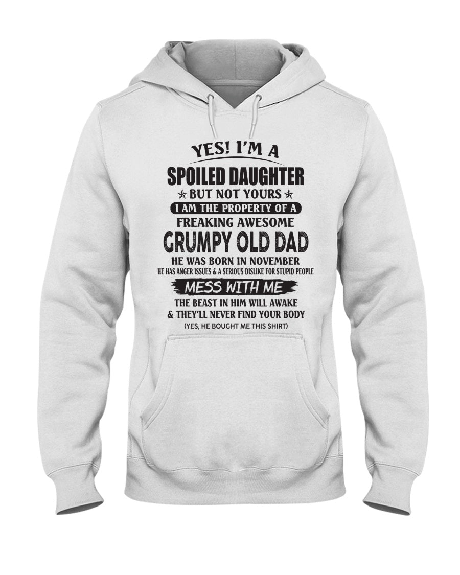 November - Yes! I'm a Spoiled Daughter - The perfect gift for your daughter - (SKU07-17-11) - SUN11