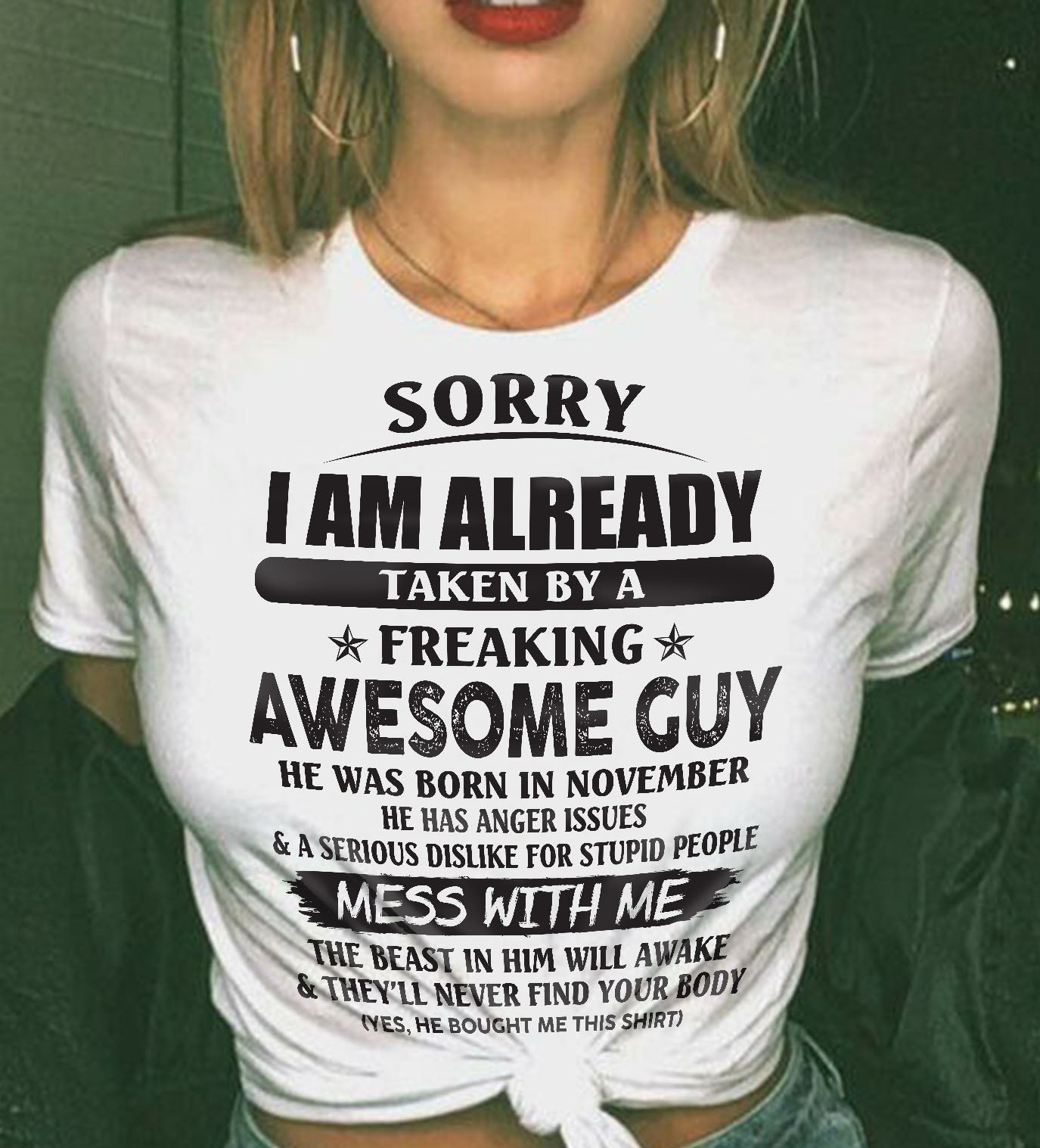 November - Awesome guy - Perfect gift for your girlfriend (SKU07-152-11)