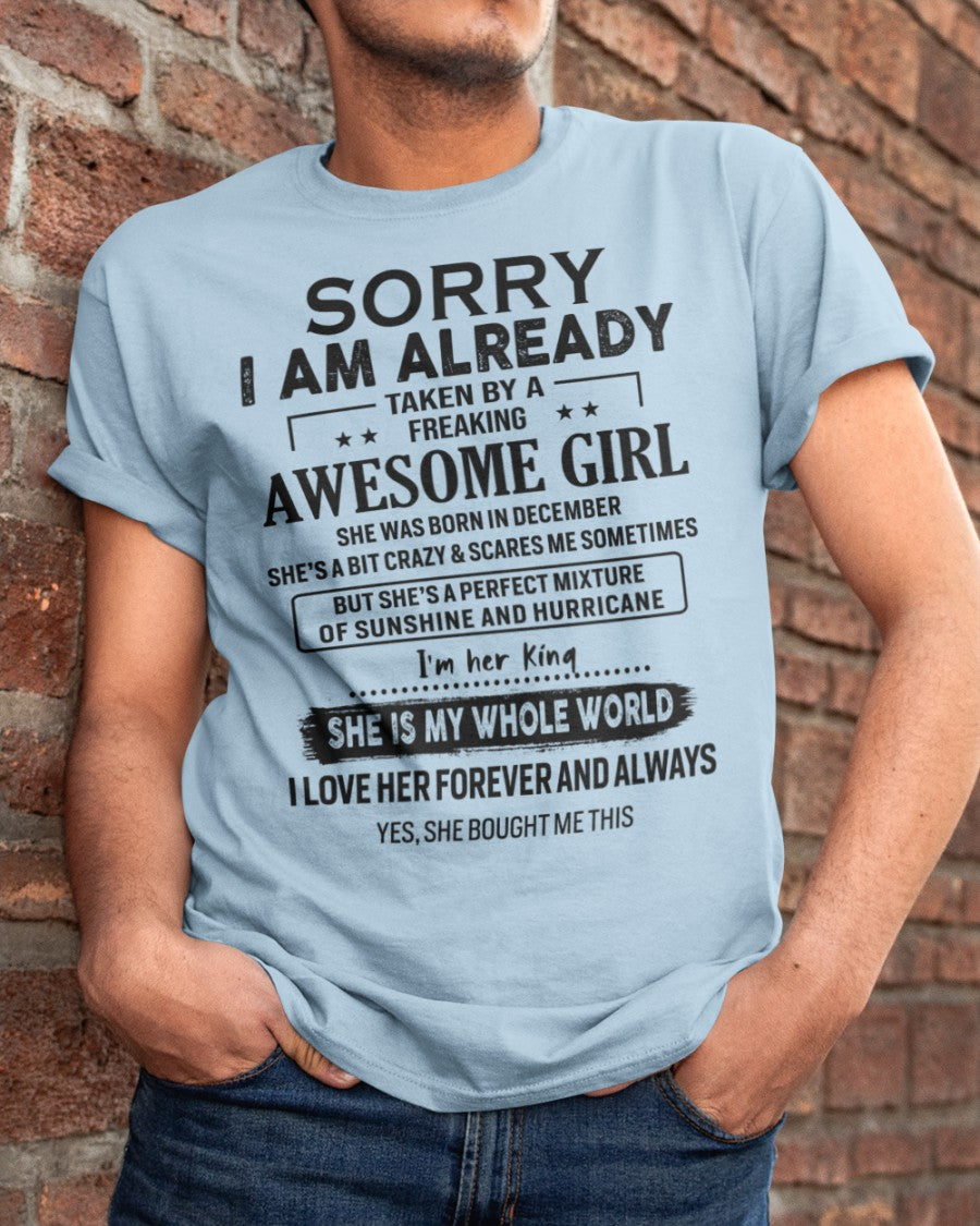 December - Perfect gift for your boyfriend, husband - (SKU.SS-12)