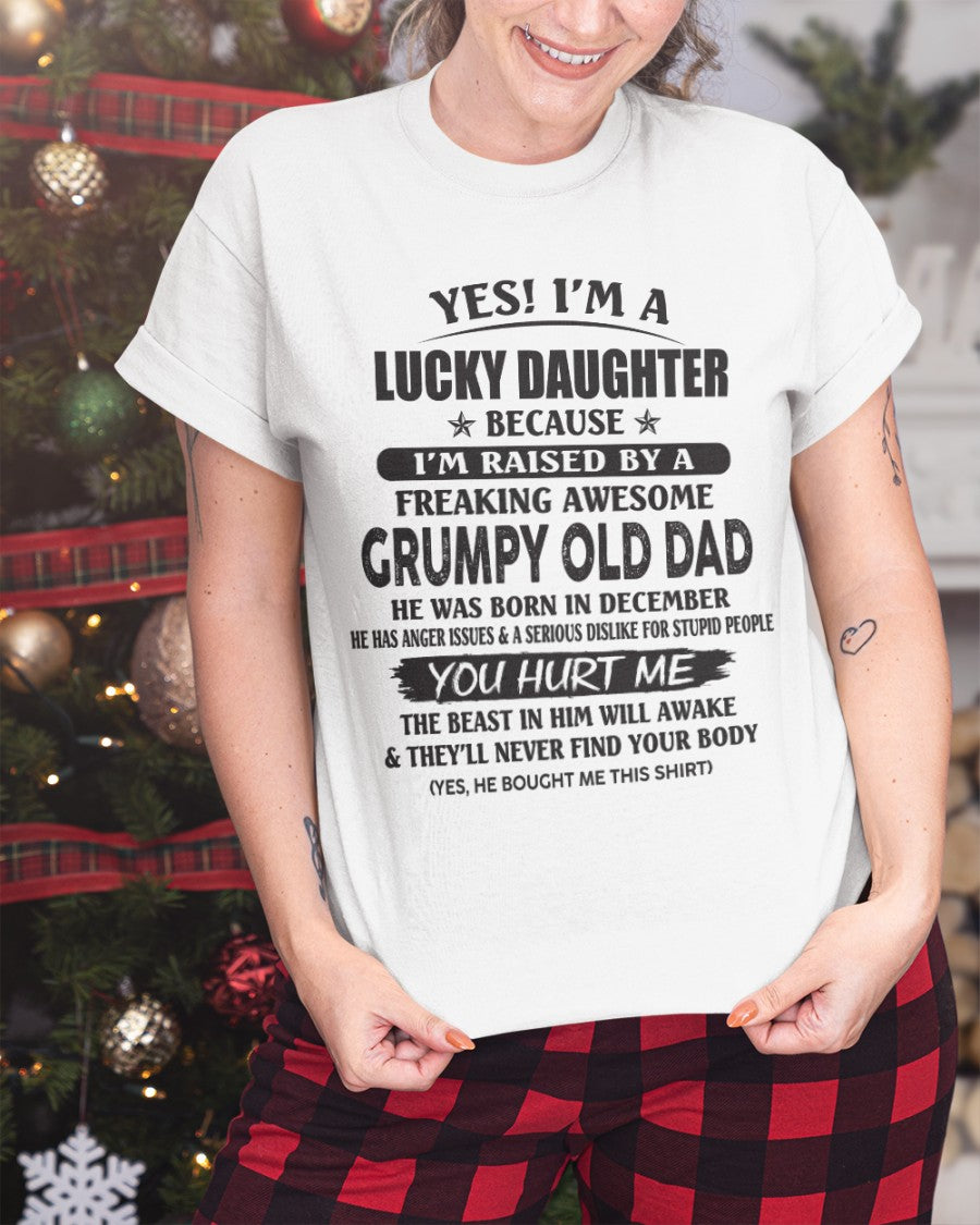 December - Yes! I'm a Lucky Daughter - The perfect gift for your daughter - (SKU07-85-12) - SUN12