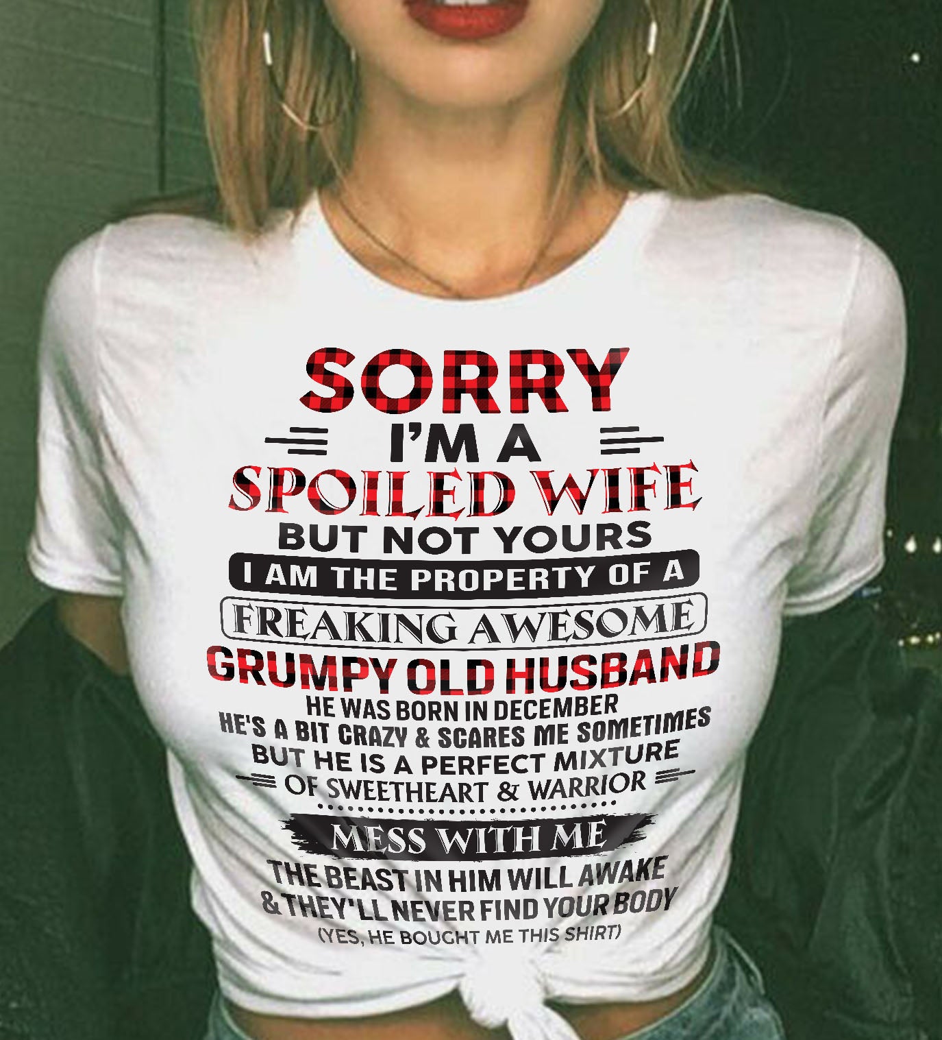 December - Awesome grumpy old husband - Perfect gift for your wife (SKU04-75-12)