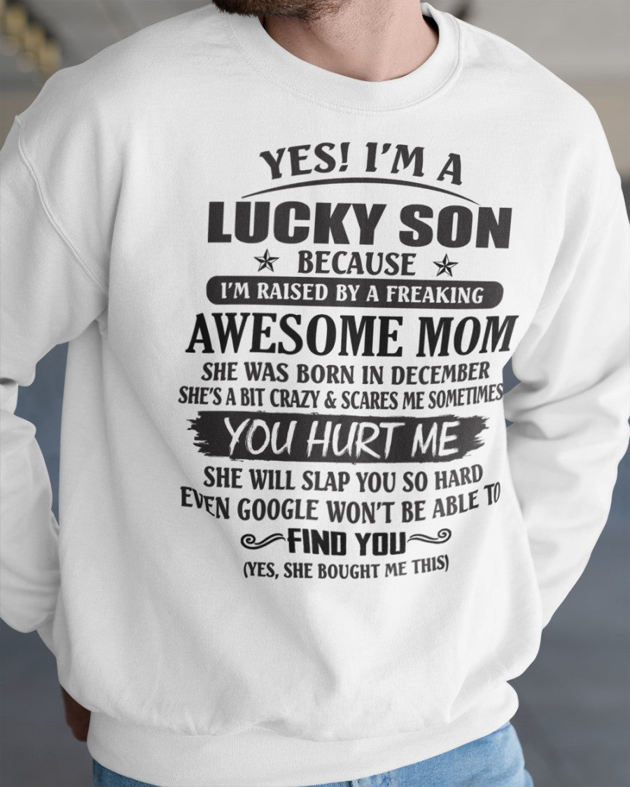 December - Awesome Mom - Perfect gift for your son (SKU09-LKS-12)