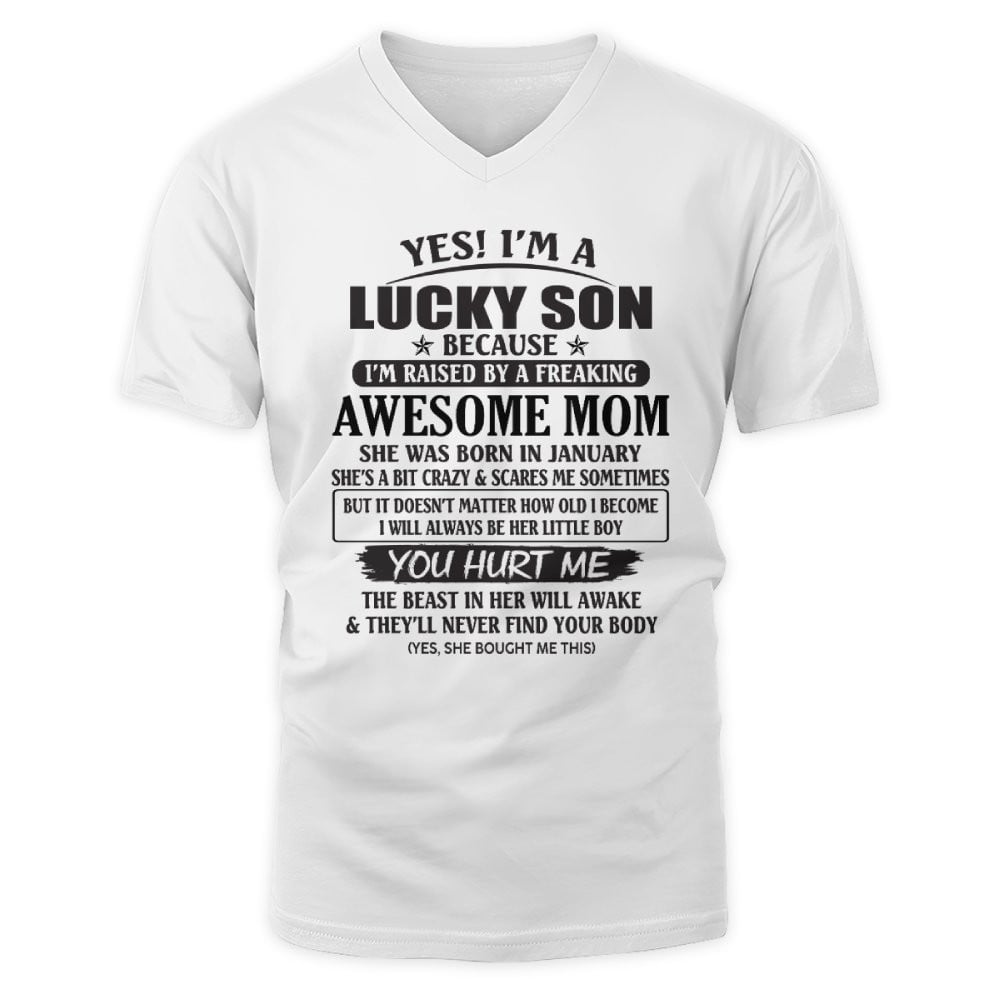 January - Awesome Mom - The Perfect Gift For Your Son - (SKU08-LKSON-01) - SUN01