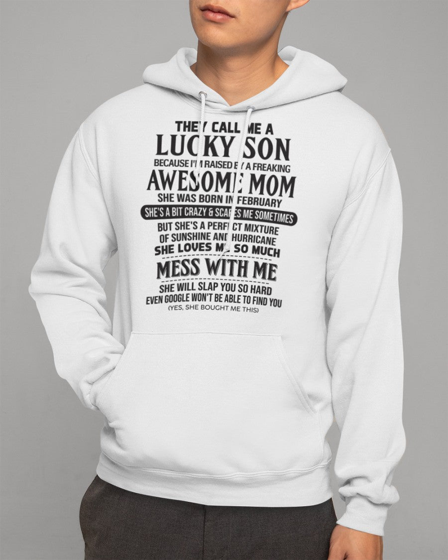 Awesome February Mom - Perfect Gift For Son From Mom (SKU2604-133-02) SUN02