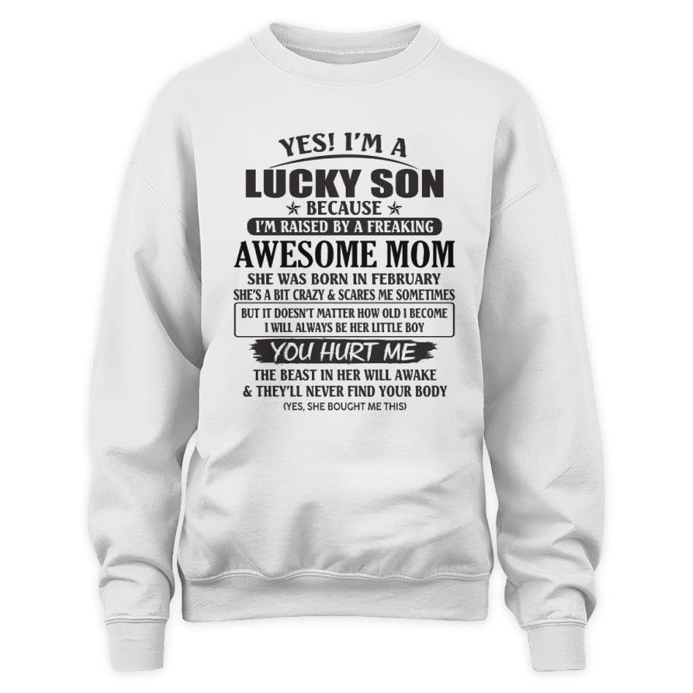 February - Awesome Mom - The Perfect Gift For Your Son - (SKU08-LKSON-02) - SUN02