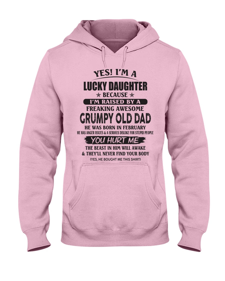 February - Yes! I'm a Lucky Daughter - The perfect gift for your daughter - (SKU07-85-02) - SUN02