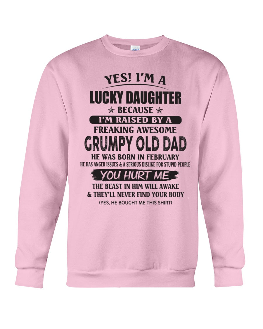 February - Yes! I'm a Lucky Daughter - The perfect gift for your daughter - (SKU07-85-02) - SUN02
