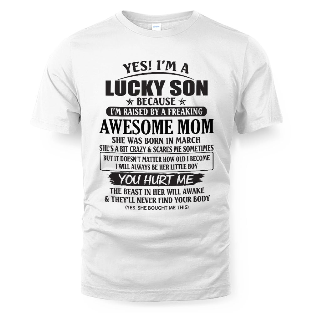March - Awesome Mom - The Perfect Gift For Your Son - (SKU08-LKSON-03) - SUN03