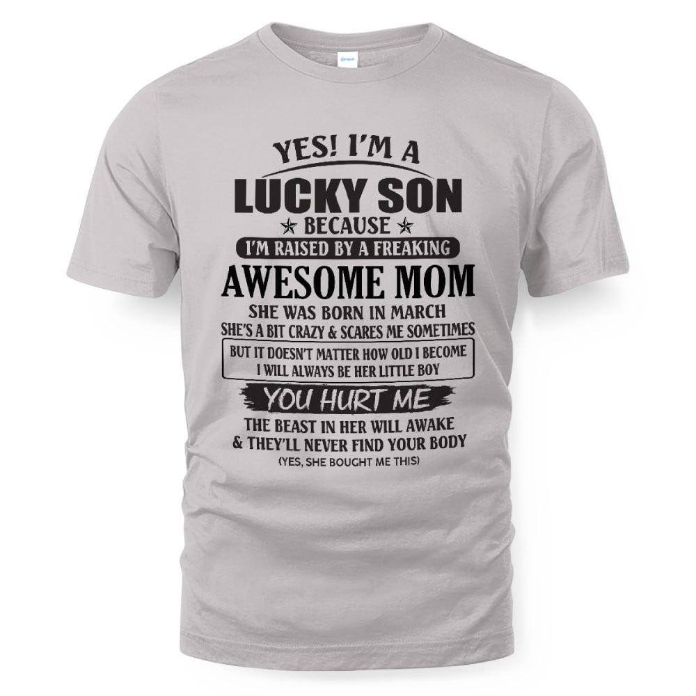 March - Awesome Mom - The Perfect Gift For Your Son - (SKU08-LKSON-03) - SUN03