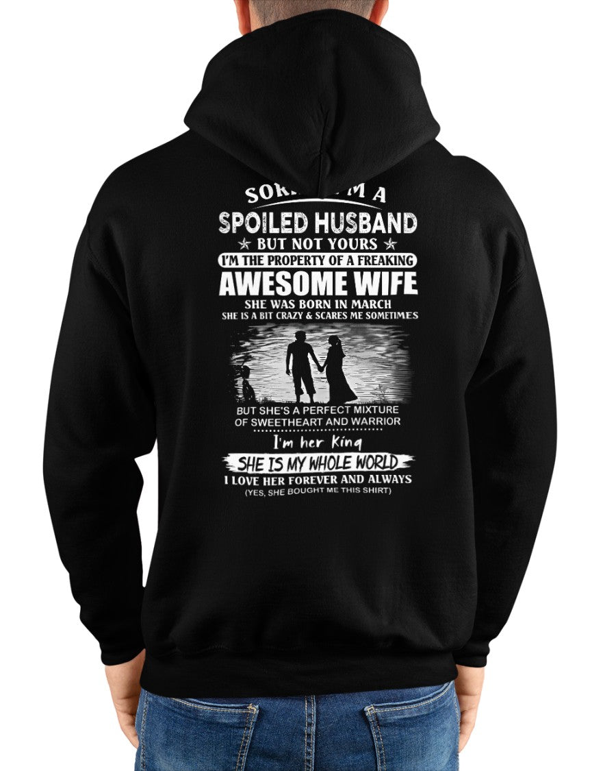 March - Funny Husband T-Shirt - Perfect Gift from Wife for Holiday, Anniversary or Birthday (SKU11-47-03) - SUN03