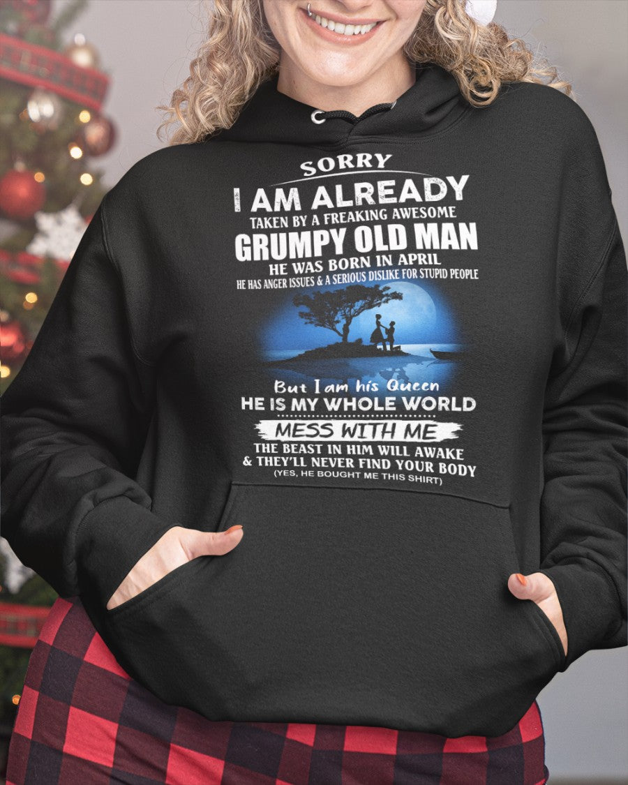 April - Valentine’s Day T-Shirt Gift for Her - Anniversary, Birthday & Holiday Present from Boyfriend or Husband (SKU26T-01147-04) - SUN04