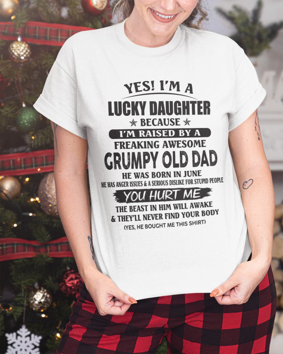 June - Yes! I'm a Lucky Daughter - The perfect gift for your daughter - (SKU07-85-06) - SUN06