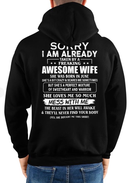 Awesome wife June - Perfect gift for your husband - SUN06 (SKU68-86-06)