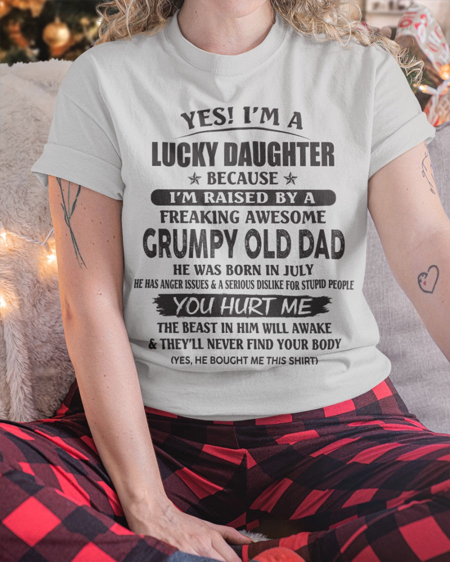 July - Yes! I'm a Lucky Daughter - The perfect gift for your daughter - (SKU07-85-07) - SUN07