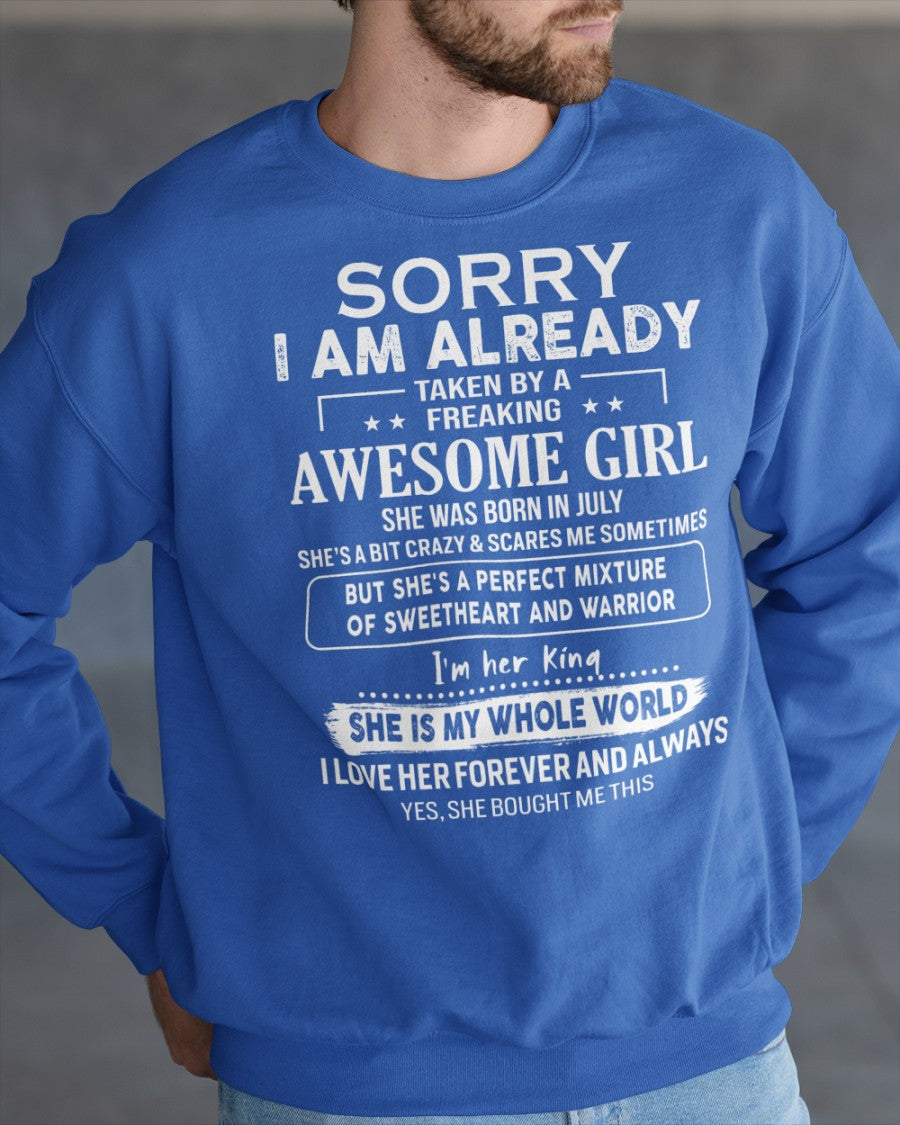 July - Awesome girl - Perfect gift for your boyfriend - (SKU06-69-07) - SUN07
