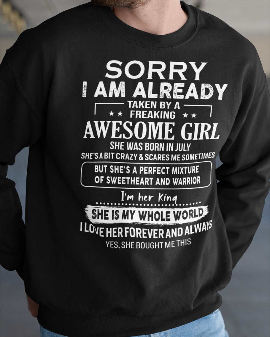 July - Awesome girl - Perfect gift for your boyfriend - (SKU06-69-07) - SUN07