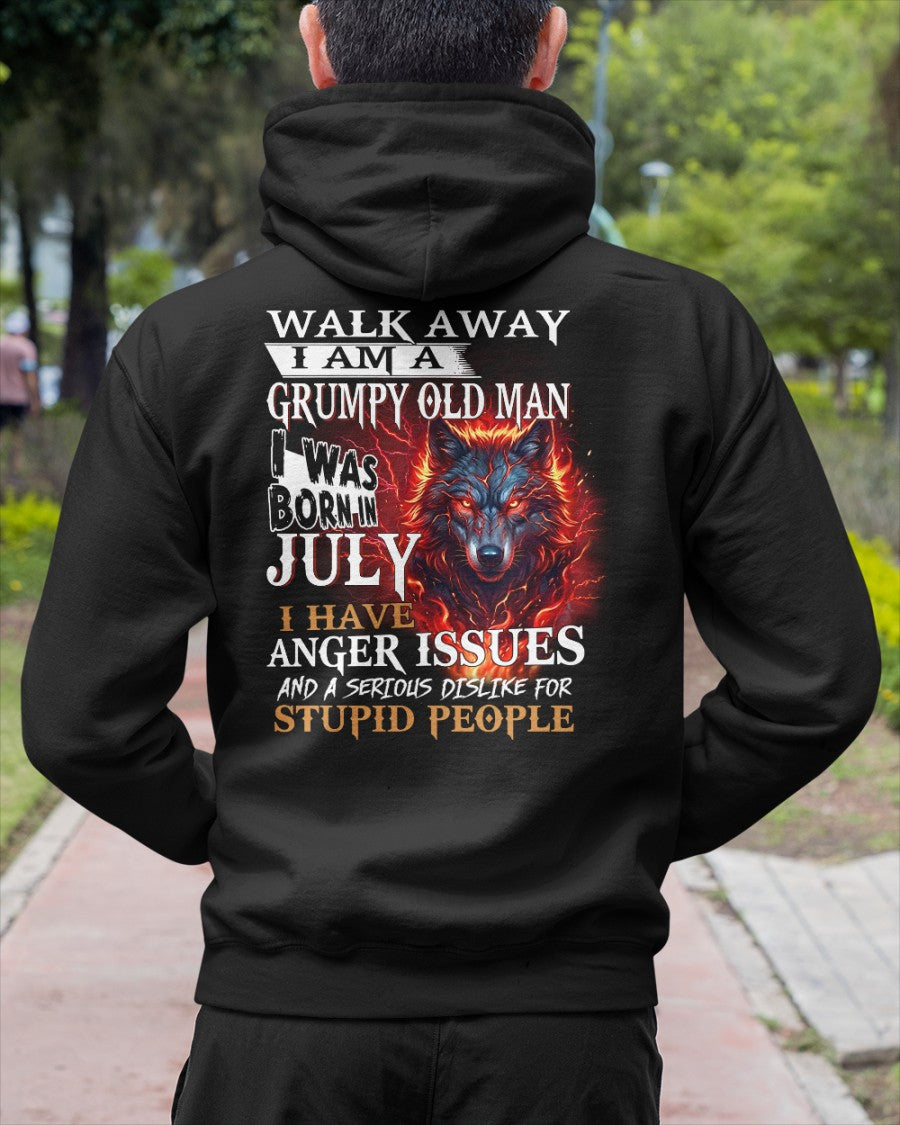I'm A Grumpy Old July Man T-Shirt - Don't Mess With Me Tee (SKU2604-212-07) - SUN07