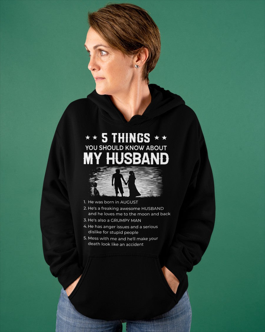 August Wife Gift - 5 Things About My Husband (SKU2604-288-08) - SUN08