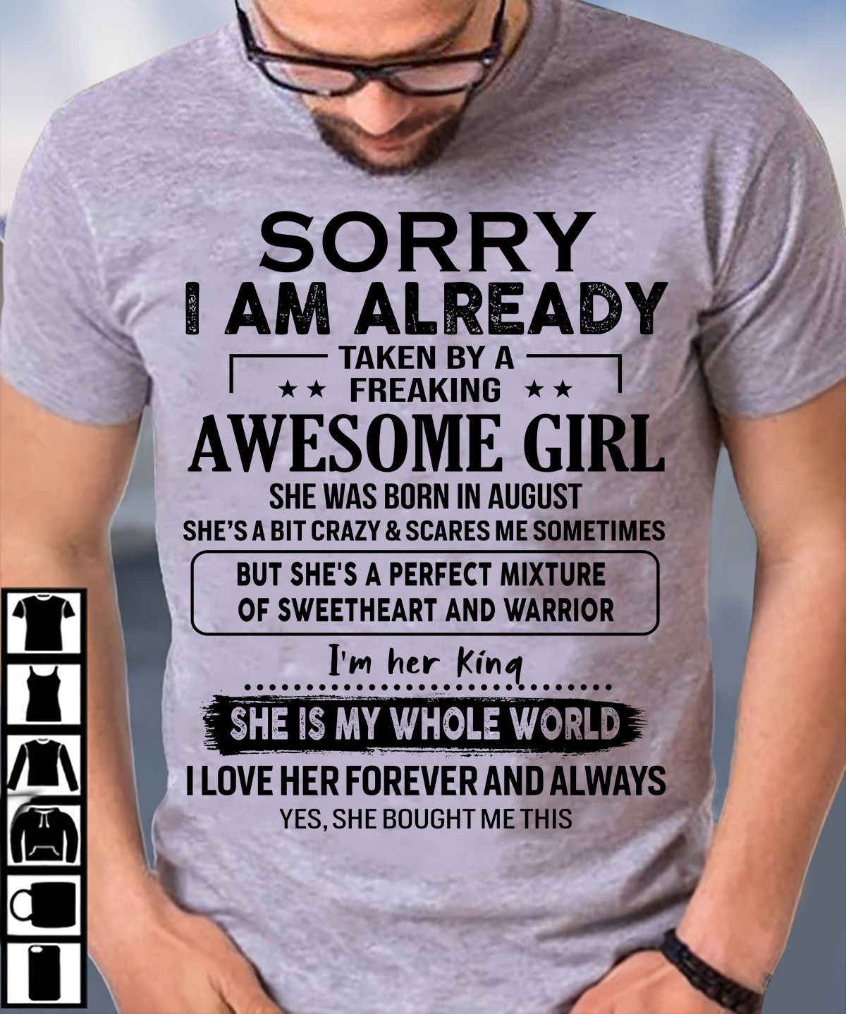 August Queen - The special gift for your boyfriend or your husband - (SKU.T.TA-08) - SUN08