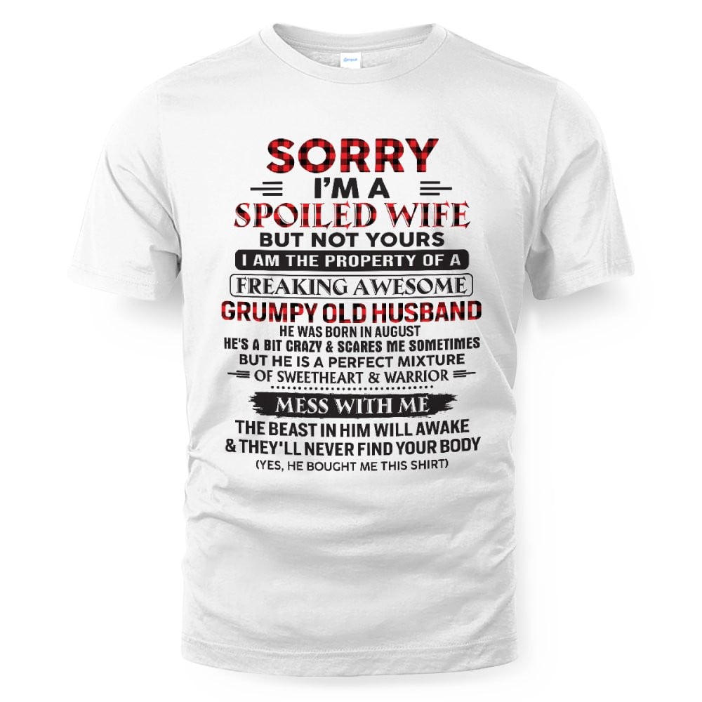 August - Awesome grumpy old husband - Perfect gift for your wife (SKU04-75-08)