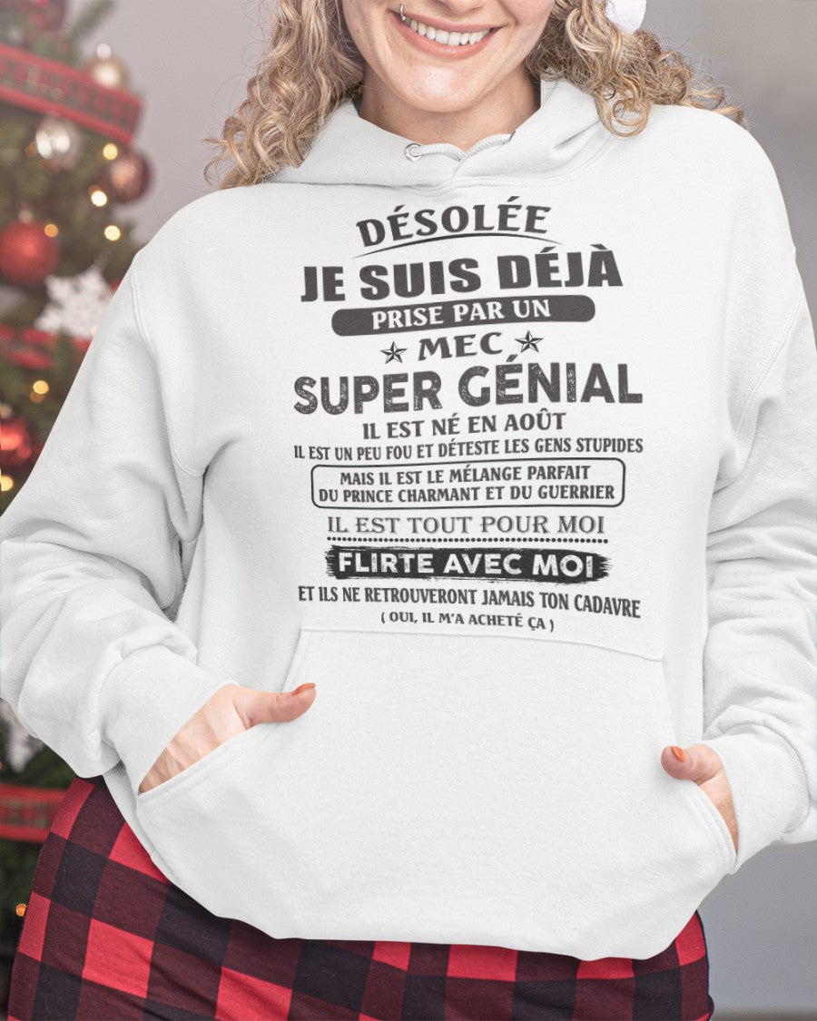 Août - Petit ami incroyable né en Août – Cadeau spécial pour votre petite amie - SUN08 (SKU08-62-08)