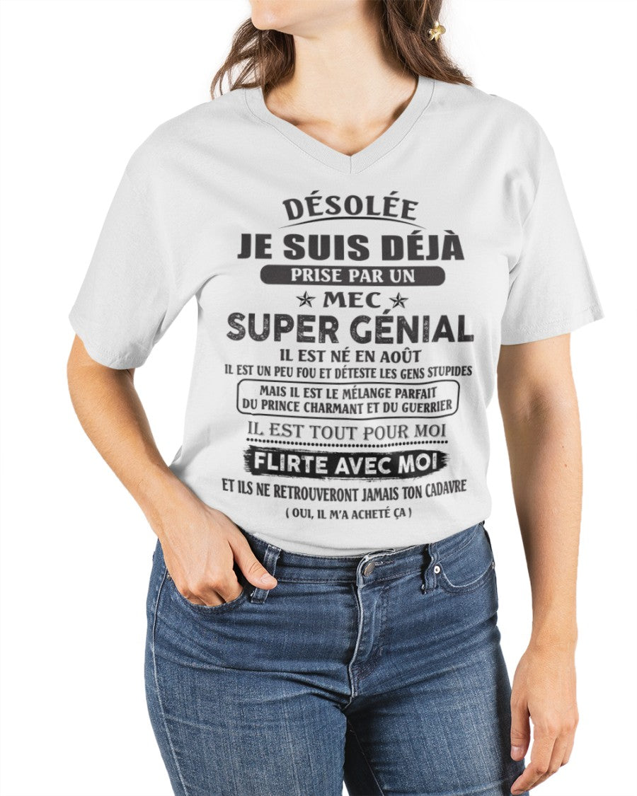 Août - Petit ami incroyable né en Août – Cadeau spécial pour votre petite amie - SUN08 (SKU08-62-08)