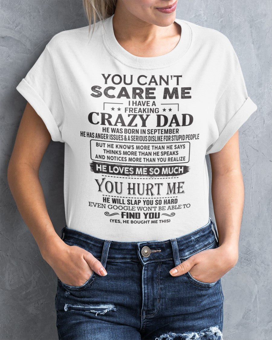 You can't scare me - I have an Awesome Dad - Christmas Gift for Daughter from Dad - (SKU.YCSM) - SUN09
