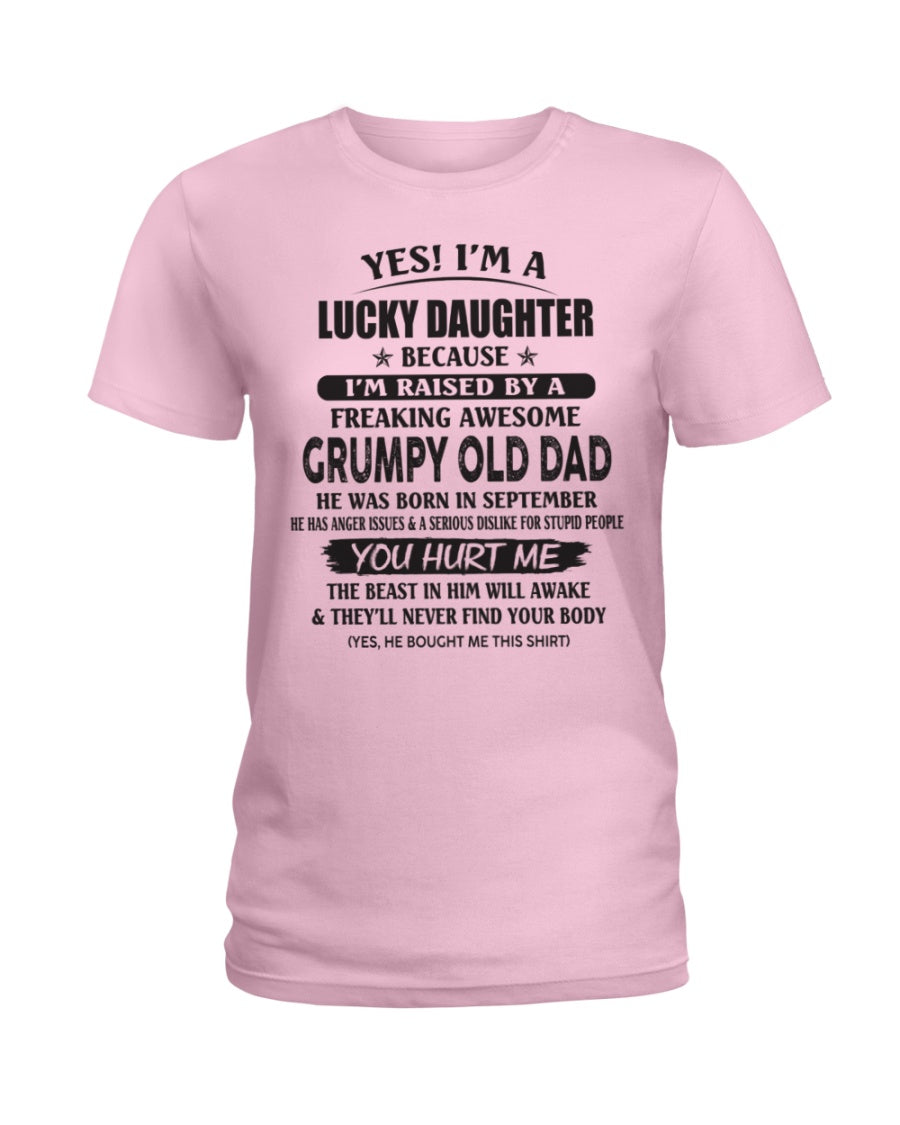 September - Yes! I'm a Lucky Daughter - The perfect gift for your daughter - (SKU07-85-09) - SUN09