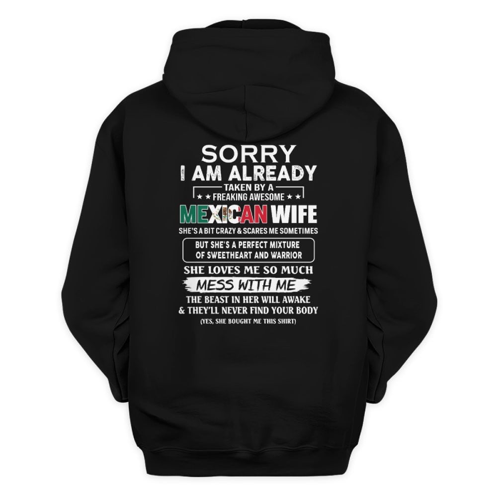 Awesome Mexican wife - Funny gift - The Perfect gift for your husband - (SKUT8-NK) - SUN MEXICAN