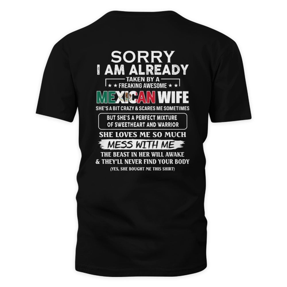 Awesome Mexican wife - Funny gift - The Perfect gift for your husband - (SKUT8-NK) - SUN MEXICAN