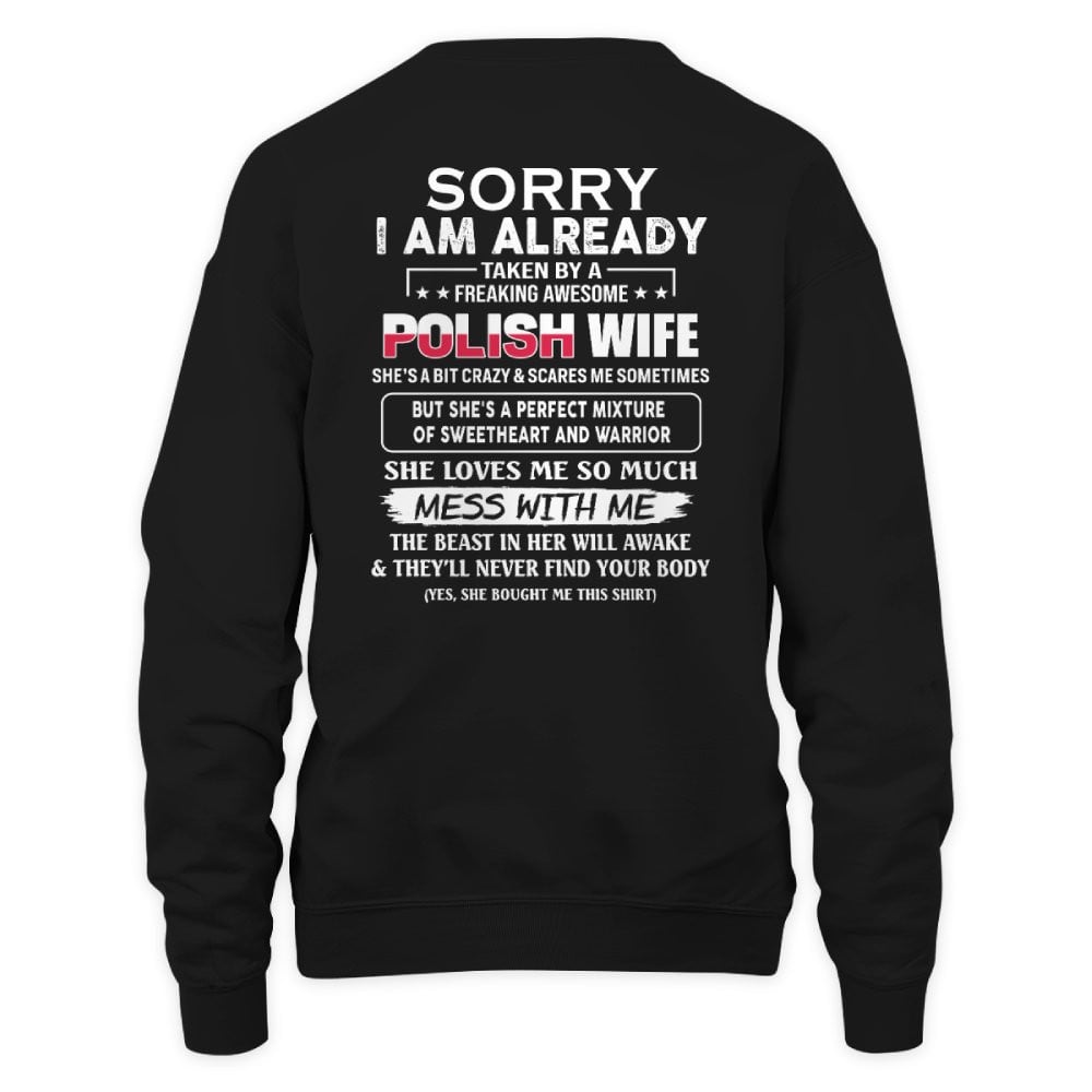 Awesome Polish wife - Funny gift - The Perfect gift for your husband - (SKUT8-NK) - SUN POLISH