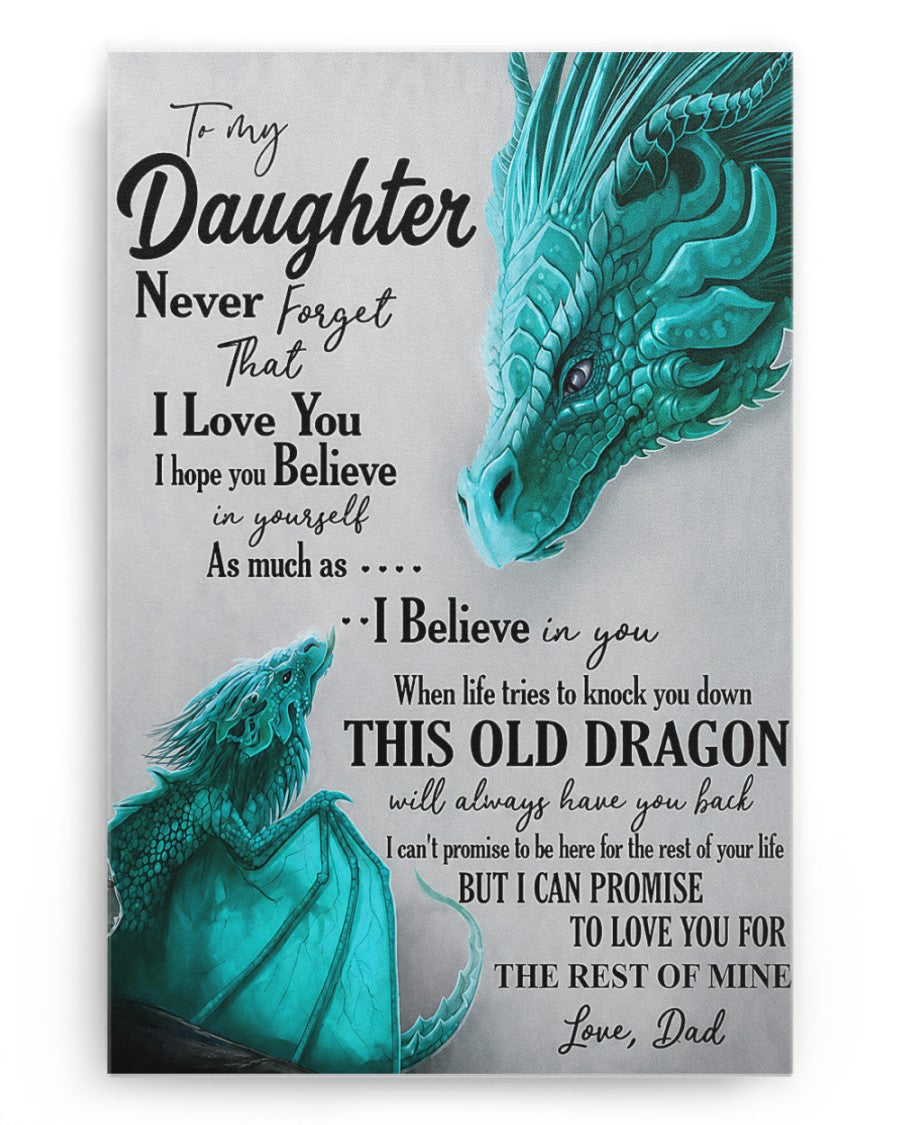 CANVAS FOR DAUGHTER - BEST GIFT FROM DAD - SUN00 (SKU2605-181)