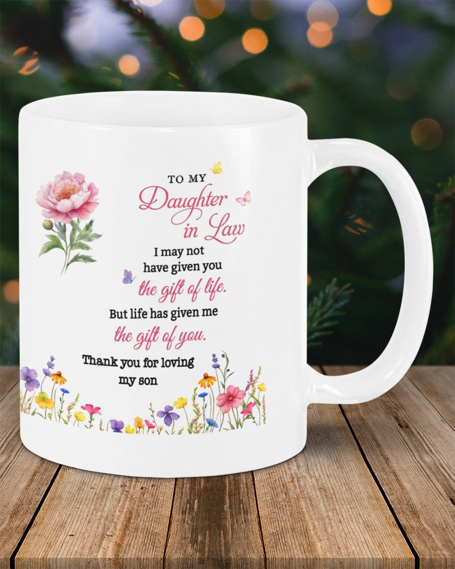 BEAUTIFUL MUG FOR DAUGHTER IN LAW - GIFT FROM MOM sun00 (SKU2607-33)