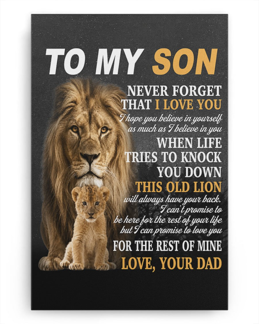 CANVAS FOR SON - BEST GIFT FROM DAD - SUN00 (SKU2605-52)