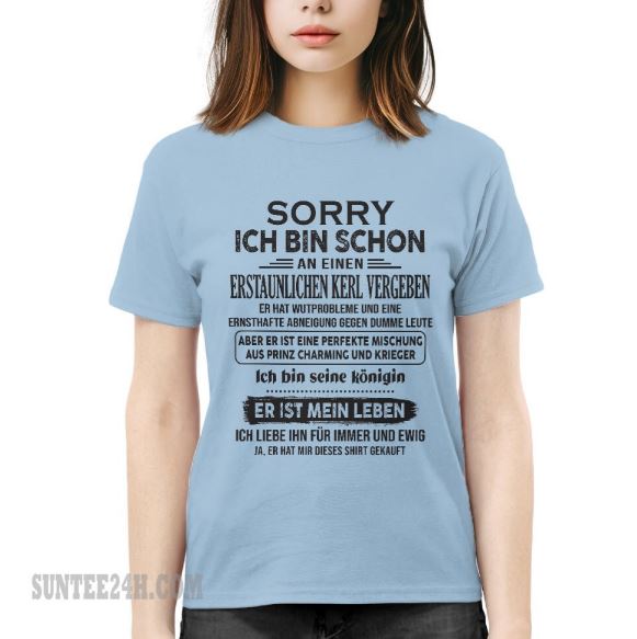 Das ist das perfekte T-Shirt für dich. Er wird sich sehr freuen, wenn du es trägst - (SKU05-03-00)