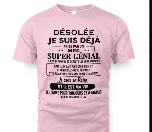 Ceci est le t-shirt parfait pour vous - (SKUF04-14-00) SUN00
